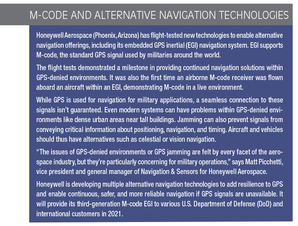 Honeywell to Deliver First EGI with M-Code in 2023