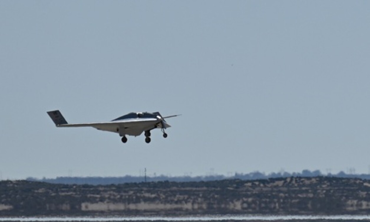 Hybrid-electric uncrewed aircraft begins flight testing for DARPA