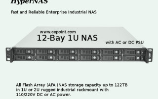 Introducing Cepoint's 1U rack-mount All Flash Array (AFA) NAS (Network Attached Storage) with raw capacity up to 122TB