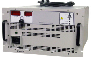 Rugged COTS power supply converts power to 115/200 VAC, 3-phase 400Hz power