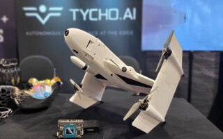 Tycho.ai's Halley UAS launched at SOF Week 2026. Photo: Flavia Camargos Pereira