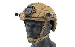 Pictured is Galvion’s CORTEX EVO HALO system on Caiman helmet_front.