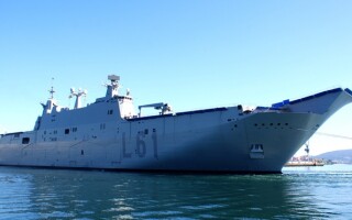 Spanish naval ship Juan Carlos I via Indra