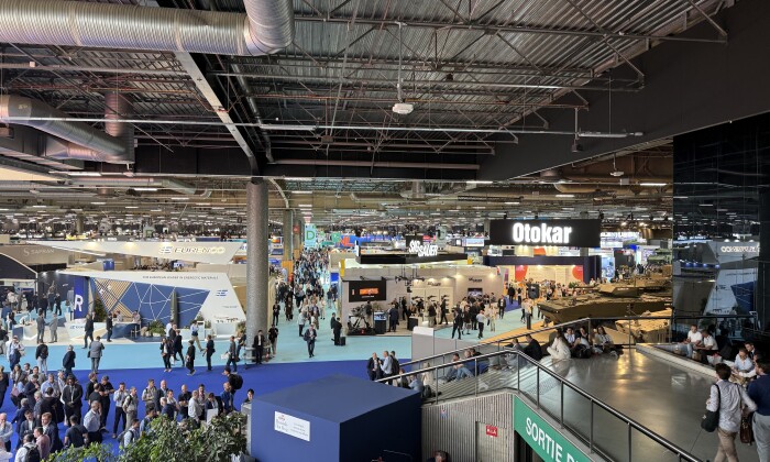 Photo by author of Eurosatory show floor.